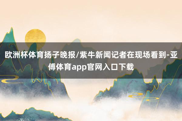 欧洲杯体育扬子晚报/紫牛新闻记者在现场看到-亚傅体育app官网入口下载
