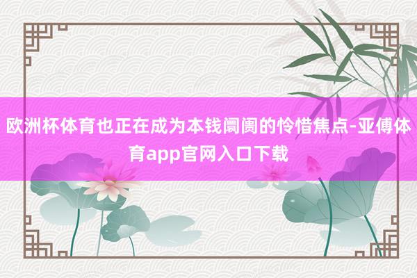 欧洲杯体育也正在成为本钱阛阓的怜惜焦点-亚傅体育app官网入口下载