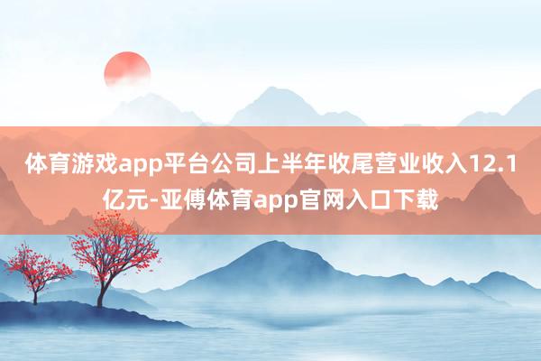 体育游戏app平台公司上半年收尾营业收入12.1亿元-亚傅体育app官网入口下载