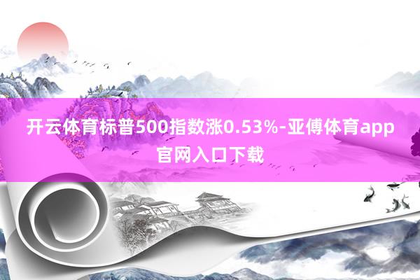 开云体育标普500指数涨0.53%-亚傅体育app官网入口下载